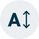 Fonts and Sizing icon