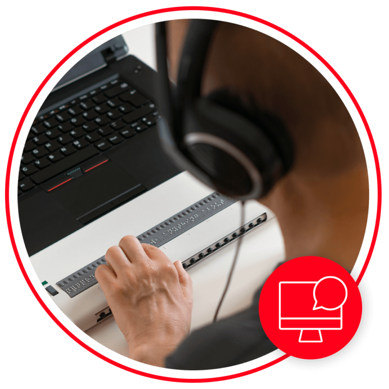 man with headphones using laptop