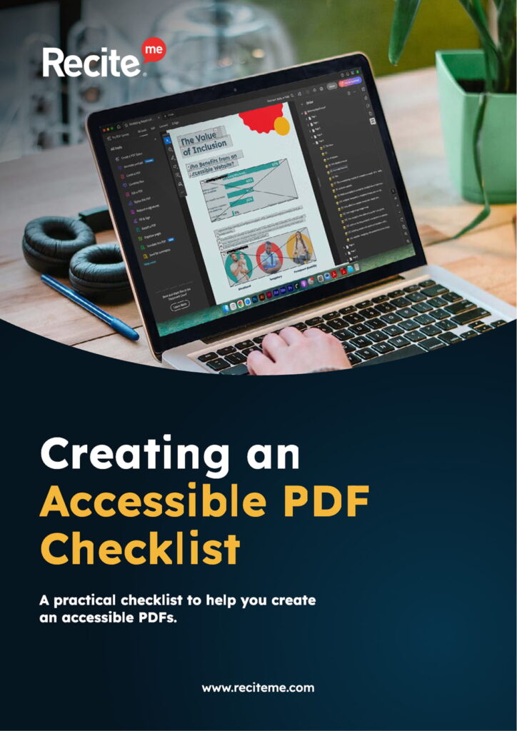 Creating an Accessible PDF Checklist Page 1