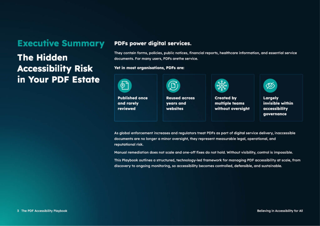 Page 3 of the PDF Accessibility Playbook