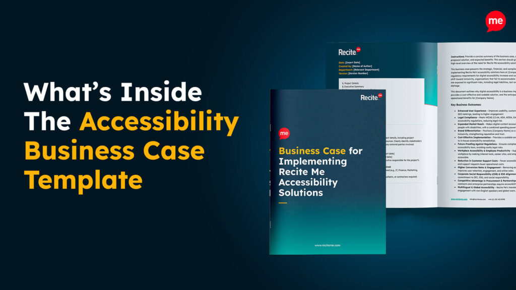 What's Inside The Accessibility Business Case Template