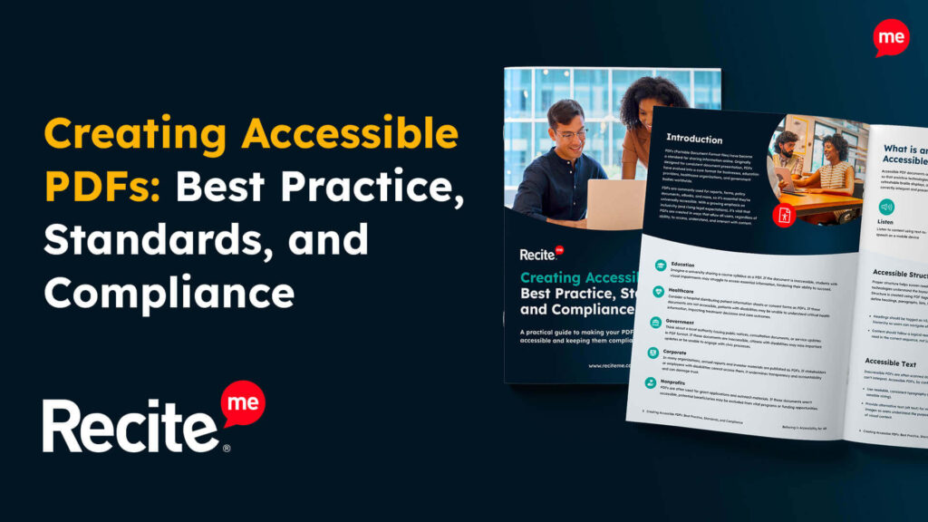 Creating Accessible PDFs: Best Practice, Standards, and Compliance