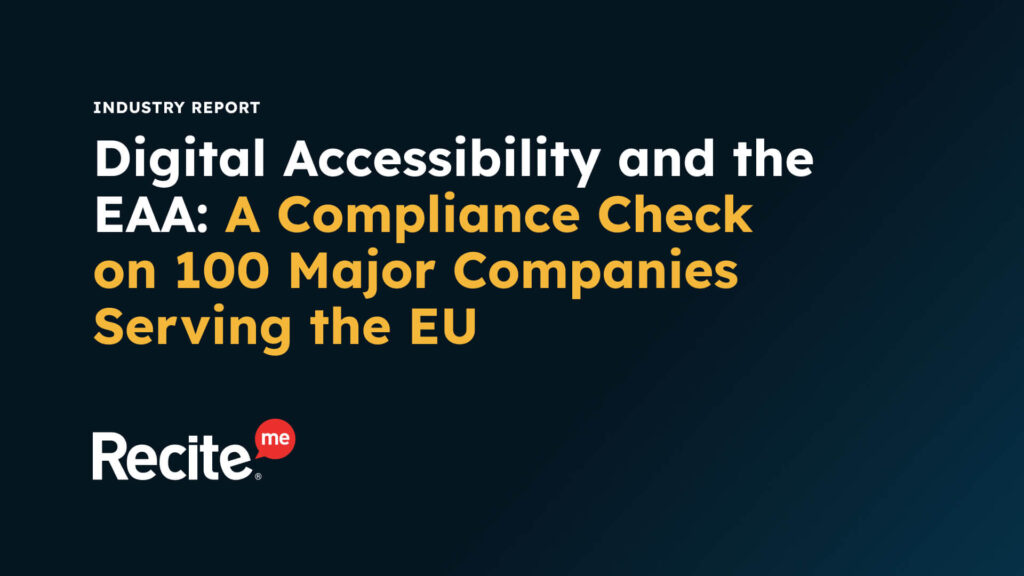 Digital Accessibility in U.S. State Government Websites: A Benchmark Report