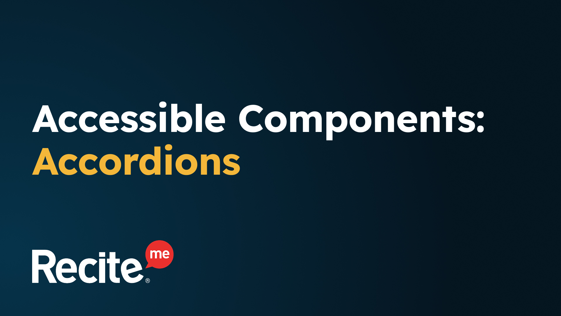 Accessible Accordions Thumbnail