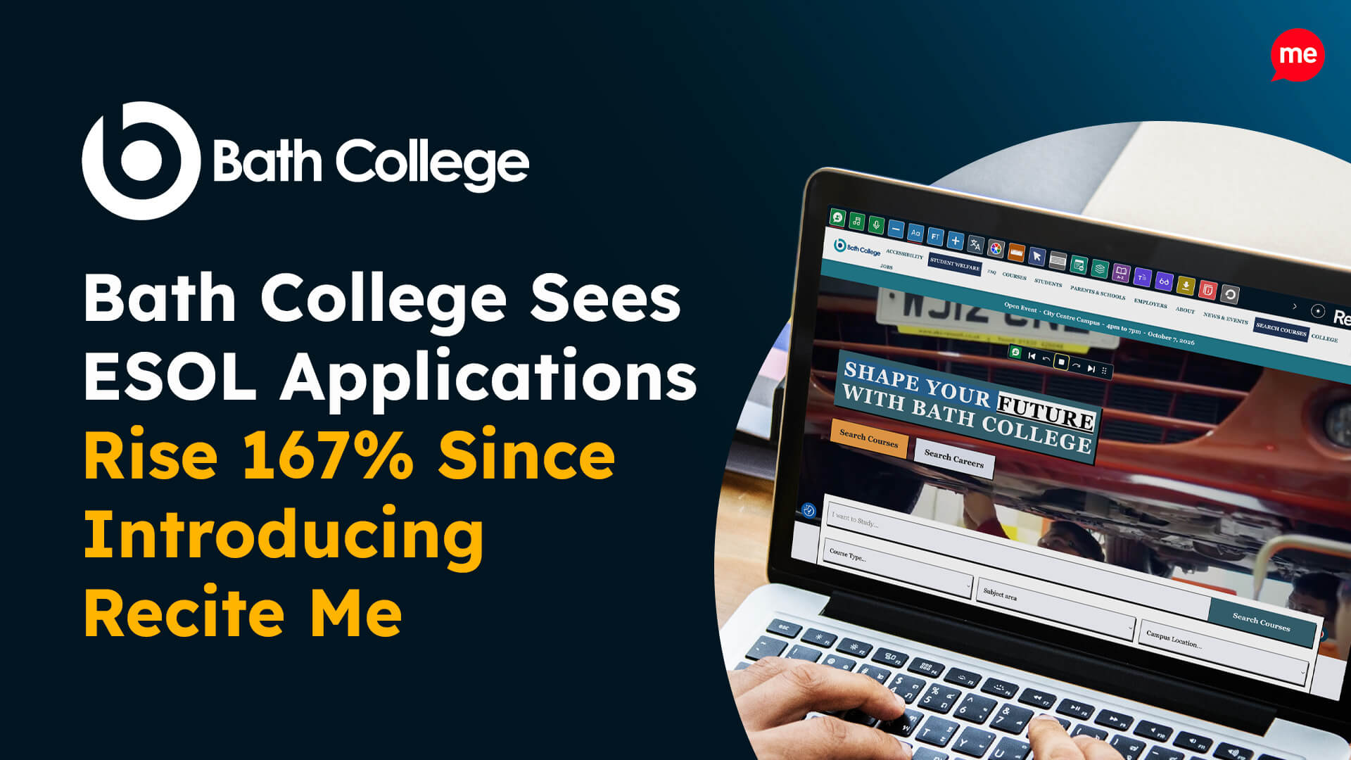 Bath College Sees ESOL Applications Rise 167% Since IntroducingRecite Me